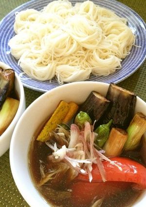 夏野菜そうめん-レシピのメイン写真