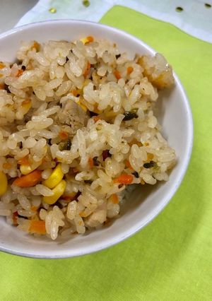 保育園＊ゴーヤの炊き込みごはん-レシピのメイン写真