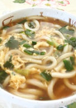 シンプルにらたまうどん♪-レシピのメイン写真