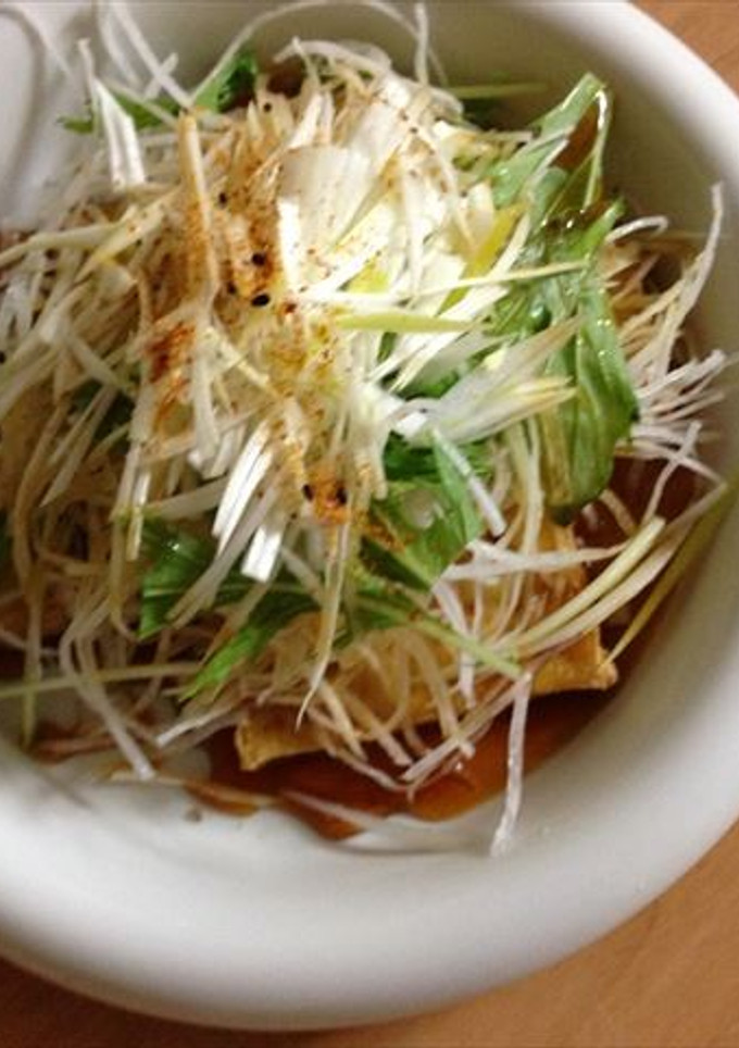 ご飯が進む！厚揚げ揚げ！！-レシピのメイン写真