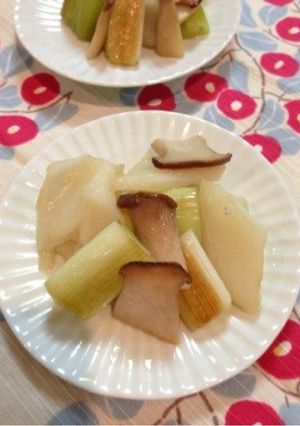 秋のれんこん白葱エリンギ３つの歯ごたえ-レシピのメイン写真
