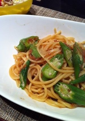 梅とオクラの和風パスタ-レシピのメイン写真