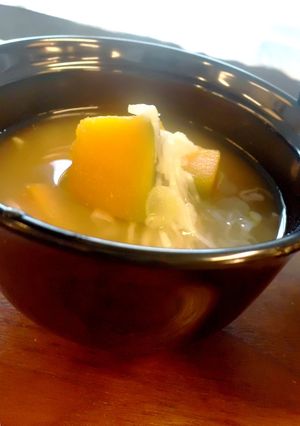 南瓜と長葱の味噌汁-レシピのメイン写真