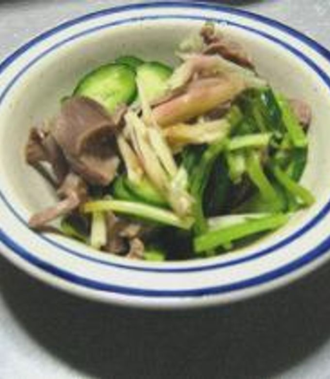砂肝ときゅうりの酢の物-レシピのメイン写真