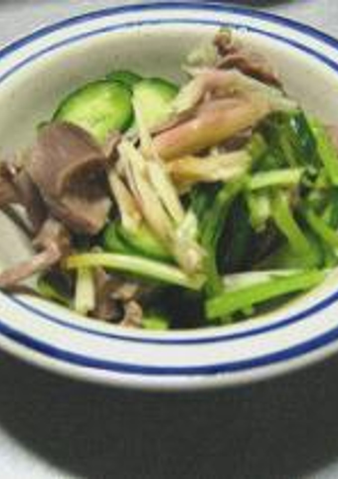 砂肝ときゅうりの酢の物-レシピのメイン写真