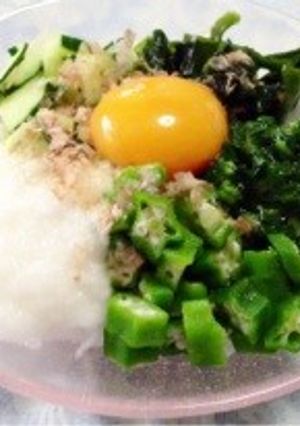 モロヘイヤと山芋のネバネバ-レシピのメイン写真