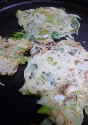 チヂミ(塩こんぶ・じゃこ・野菜入り)-レシピのメイン写真