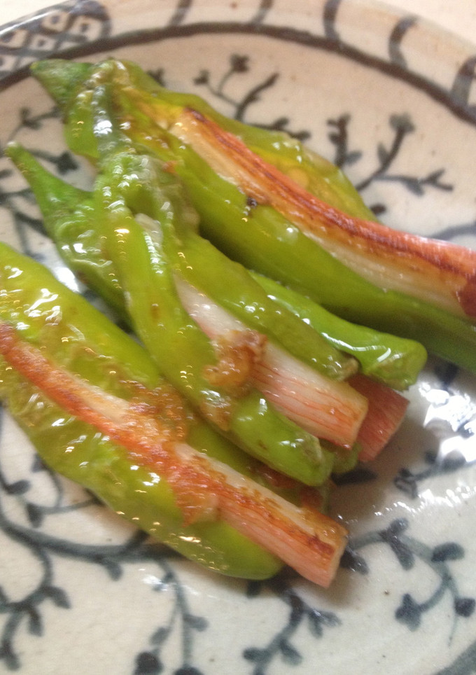 ししとうのカニかま挟み焼き-レシピのメイン写真
