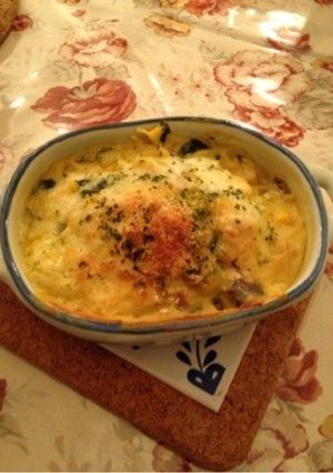 ささっとお鍋で!秋野菜グラタン-レシピのメイン写真
