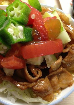 焼肉丼は野菜を食べるチャンスだぜ!-レシピのメイン写真