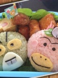 簡単!遠足キャラ弁☆はなかっぱ&がりぞー-レシピのメイン写真