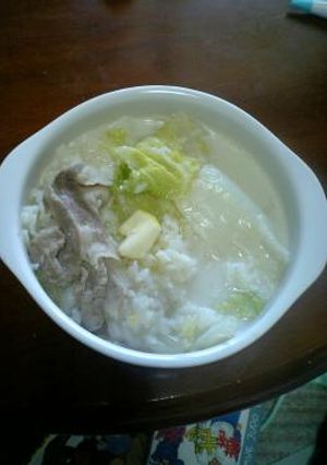 白菜と豚肉のミルク雑炊-レシピのメイン写真