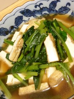 厚揚げと小松菜のサッと煮-レシピのメイン写真