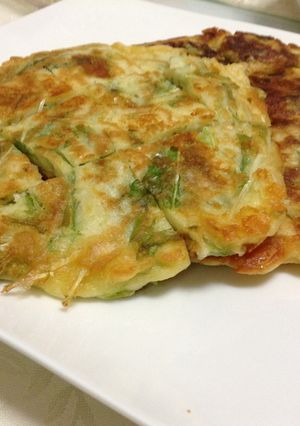 水菜とチーズのお好み焼き-レシピのメイン写真
