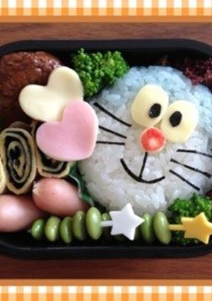 キャラ弁ドラえもん♡-レシピのメイン写真