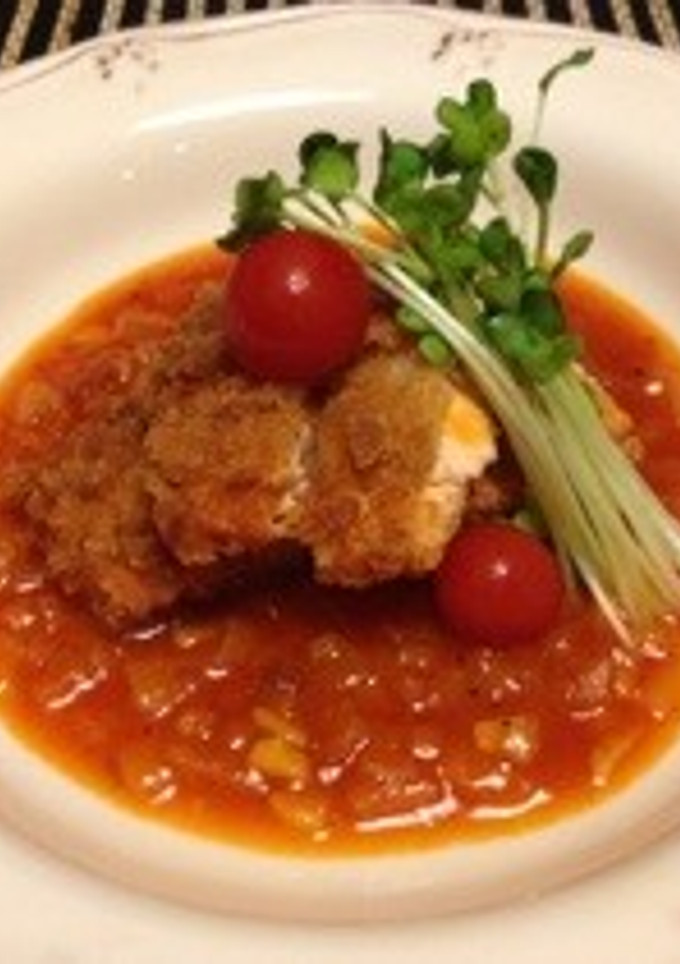「秋鮭」のフライ トマトソース-レシピのメイン写真