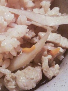 鶏ゴボウ炊き込みご飯-レシピのメイン写真