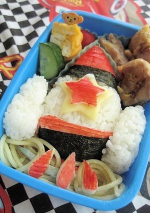 ロケットのお弁当（幼稚園）（キャラ弁）-レシピのメイン写真