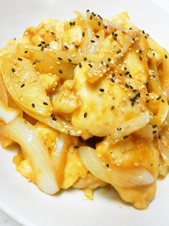 簡単鶏胸肉と玉葱の味噌マヨ炒め☆生姜風味-レシピのメイン写真