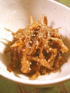 ご飯がすすむ!胡麻味噌牛蒡-レシピのメイン写真