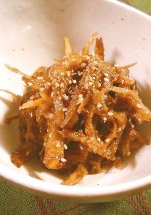 ご飯がすすむ！胡麻味噌牛蒡-レシピのメイン写真