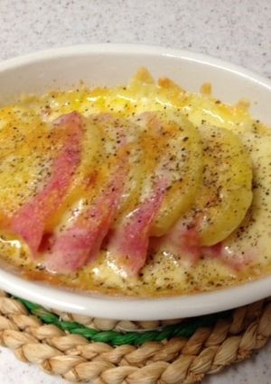♡超簡単すぎ♪ポテトとハムのチーズ焼き-レシピのメイン写真