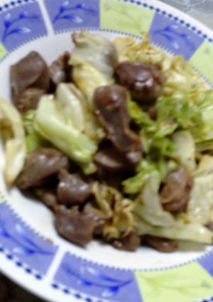 砂肝とキャベツのオイスターソース炒め-レシピのメイン写真
