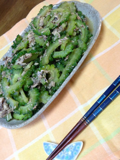 簡単 サバ缶(水煮)とゴーヤあえ-レシピのメイン写真