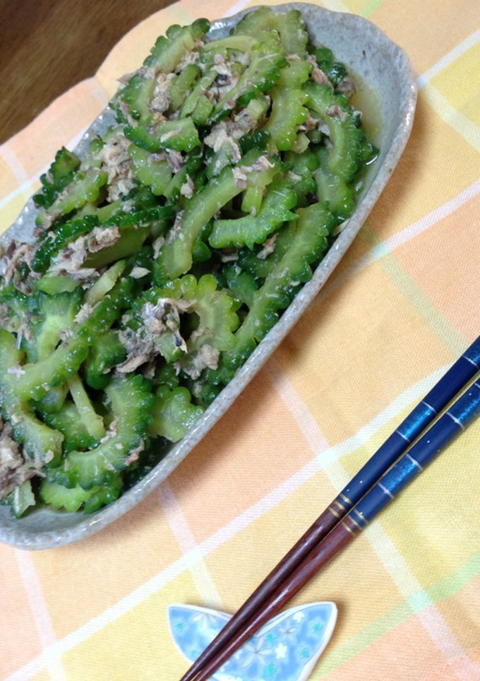 簡単　サバ缶（水煮）とゴーヤあえ-レシピのメイン写真