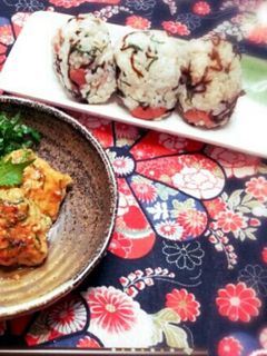 塩昆布と梅の酢飯握り-レシピのメイン写真
