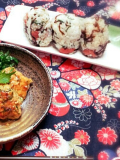 塩昆布と梅の酢飯握り-レシピのメイン写真
