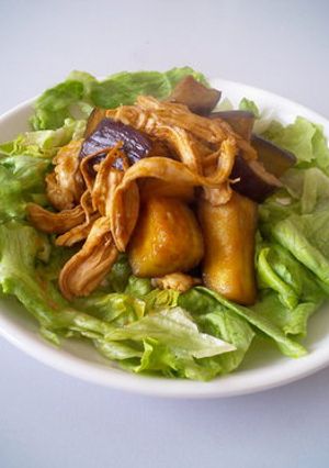 ナスと鶏のゴマ味噌炒め-レシピのメイン写真