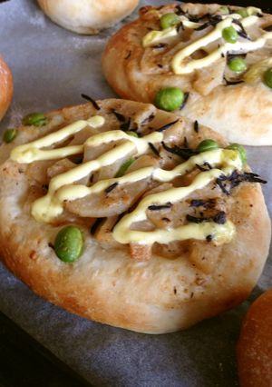 蓮根ヒジキごまみそパン-レシピのメイン写真