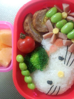 キャラ弁(キティちゃん)-レシピのメイン写真