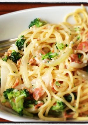 鮭とブロッコリーのパスタ-レシピのメイン写真