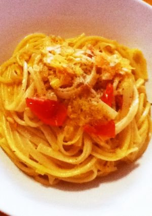 サーモンとリークのクリームパスタ-レシピのメイン写真