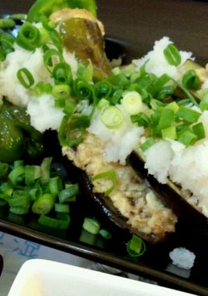 肉は使わん！茄子とピーマンの和風豆腐肉詰-レシピのメイン写真