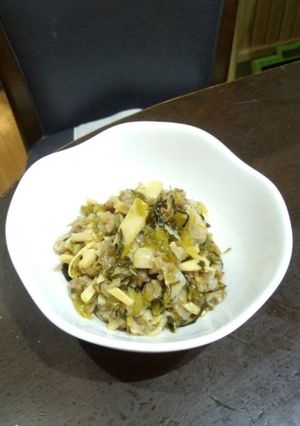 ジューシー♪高菜＆豚肉の細切り炒め-レシピのメイン写真