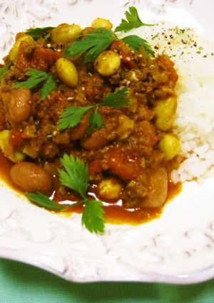 牛ミンチと豆のスパイシートマト煮-レシピのメイン写真