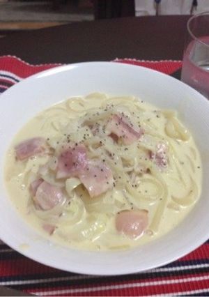 簡単!!カルボナーラ風スープうどん☆-レシピのメイン写真