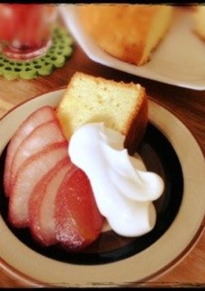 梨シフォンケーキ-レシピのメイン写真