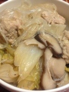 圧力鍋・白菜と肉団子の春雨煮-レシピのメイン写真