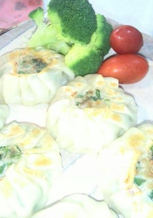 餃子の皮で　ニラ饅頭-レシピのメイン写真
