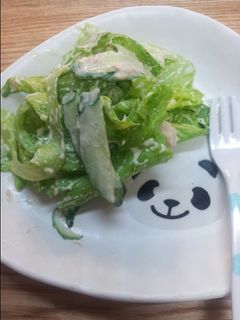 簡単!レタスとキュウリのツナマヨサラダ-レシピのメイン写真