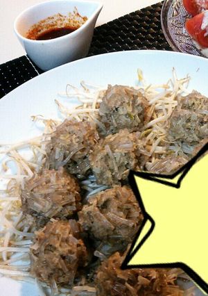 レンジでヘルシー肉団子♡-レシピのメイン写真