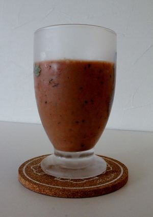 麦ご飯人参パプリカ葡萄トマト甘酒ジュース-レシピのメイン写真