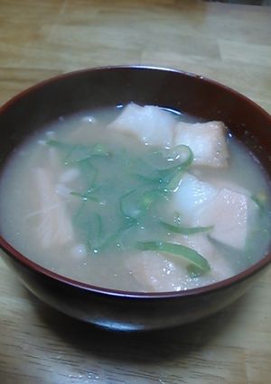 麩とえのきの味噌汁-レシピのメイン写真