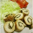 照り焼き風☆簡単ささみの梅シソ巻き