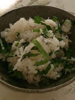 大葉とちりめんじゃこの混ぜご飯。おにぎり-レシピのメイン写真