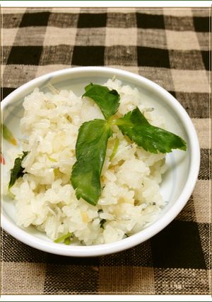 ♦長芋とじゃこの炊き込みご飯三つ葉添え♦-レシピのメイン写真